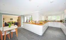 kitchen, dining room, dining table