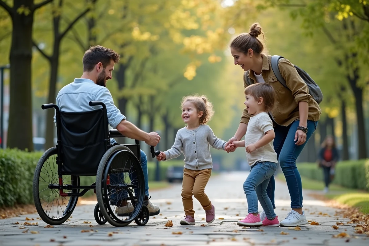 Enfants et adulte en situation d